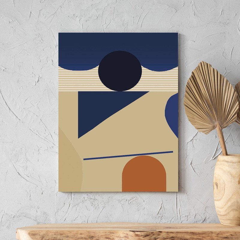Quadro Decorativo Tela Canvas Abstrato Conceito Estrutura Abstrata - 180x120 Cm - 1