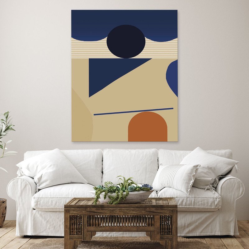 Quadro Decorativo Tela Canvas Abstrato Conceito Estrutura Abstrata - 180x120 Cm - 3
