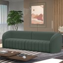 Ver imagem 1 de Sofá Decorativo Sala de Estar 292cm Adam 4 Lugares Veludo Cinza G45 - Gran Belo Sofá Adam