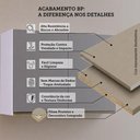 Ver imagem 5 de Armário Aéreo Modulado Essenza Luciane 2 Portas de Bater MDF-MDP Branco-Cinza Puro