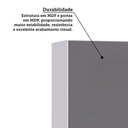 Ver imagem 4 de Armário Aéreo Modulado Essenza Luciane 2 Portas de Bater MDF-MDP Branco-Cinza Puro