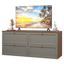 Ver imagem 3 de Rack para TV até 70 Polegadas 160cm 4 Gavetas Rustic/Cinza Vik Madesa 04
