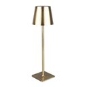 Ver imagem 2 de Luminária de Mesa Led 3 Tons Usb Elegance Dourada Metal Lyor