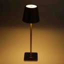 Ver imagem 4 de Luminária de Mesa Led 3 Tons Usb Elegance Dourada Metal Lyor
