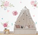 Ver imagem 1 de Adesivo de Parede Florais Boho Aquarela Flores e Folhas