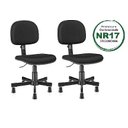 Ver imagem 1 de Kit 2 Cadeira Costureira Nr17 Preta