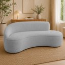 Ver imagem 1 de Sofá Luxuoso Sala de Estar 150cm Lado Direito Bouclé Solenne
