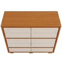 Ver imagem 7 de Cômoda Marselha A04 10 Gavetas MDP sem Puxadores Cinamomo Off White Lyam Decor