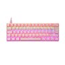Teclado Ziggy Tc607 Rosa Oex Games - 1