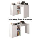 Ver imagem 3 de Mesa para Computador 140cm Branco Tech Caemmun