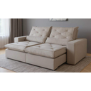 Ver imagem 1 de Sofá Retrátil e Reclinável Exclusive Luxo Molas Pocket Espuma D30 Hiper Soft Vários Tecidos 2,10m