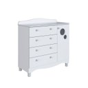 Ver imagem 3 de Cômoda Infantil 4 Gavetas 1 Porta Encanto Branco Completa Móveis