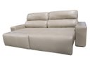 Ver imagem 3 de Sofá Retrátil e Reclinável de Couro Atami 2,30 M Taupe - Mempra Design