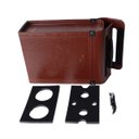 Ver mais imagens de Maleta Porta Vinho para Duas Garrafas Couro Pu Alto Padrão - Bordô