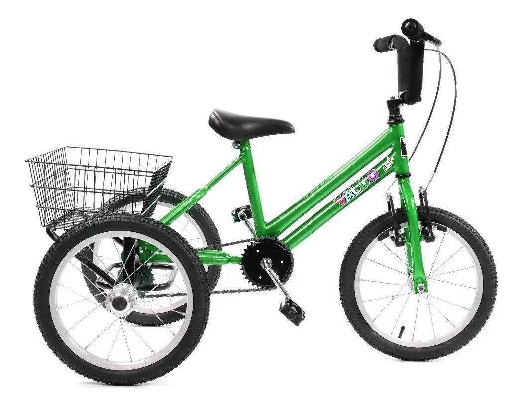 Triciclo Infantil Aro 16 - Super Luxo - Verde