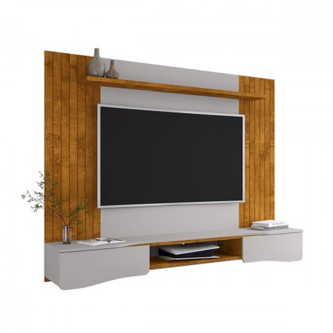 Painel para Tv até 65 Polegadas Albon 2 Portas Naturalle/off White - Pnr Móveis