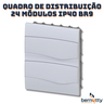 Quadro Distribuição Brum 24 Disjuntores Din Embutir Slim Antichamas Branco - 2