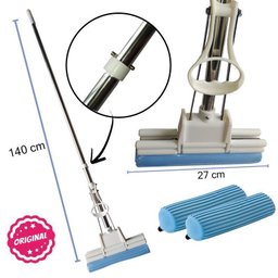 Rodo Mágico Original Esfregão Limpeza com 2 Refil Espuma Pva - 6