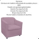 Ver imagem 3 de Poltrona Decorativa Tilla Suede com Pés Cromados