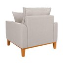 Ver imagem 5 de Poltrona Luxo Beny Decorativa Sala Recepção Living Linho