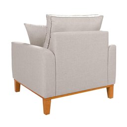 Poltrona Luxo Beny Decorativa Sala Recepção Living Linho - 5