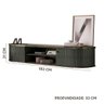 Rack Com Porta De Correr Curva Suspenso Para Tv Até 75 Polegadas Jade Oliva Pasha Shop Jm - 4