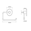 Ver imagem 5 de Suporte Papeleira Banheiro Porta Papel Higiênico Sem Tampa:Cromado