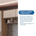 Ver imagem 6 de Módulo Aéreo 1 Porta Basculante Requinte+ 100% MDF Marrom/Macadâmia/Duna Line