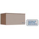 Ver imagem 4 de Módulo Aéreo 1 Porta Basculante Requinte+ 100% MDF Marrom/Macadâmia/Duna Line