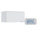 Ver imagem 5 de Módulo Aéreo para Quarto 1 Porta Basculante Requinte+ Móveis Castro Branco/Line