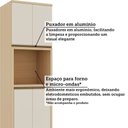 Ver imagem 6 de Paneleiro 4 Portas com Espaço para Micro-Ondas 70cm Brise Luciane Móveis