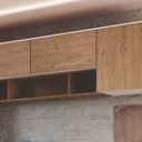 Ver imagem 5 de Módulo Aéreo 1 Porta Basculante Requinte+ 100% MDF Branco/Line/Macadâmia