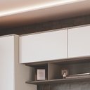Ver imagem 3 de Módulo Aéreo 1 Porta Basculante Requinte+ 100% MDF Cinza/Duna Line/Branco