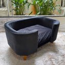 Ver imagem 5 de Sofá Caminha Grande Porte Pet Luxo em Sued Premium:preto