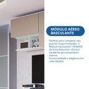 Ver imagem 5 de Módulo Aéreo 1 Porta Basculante Requinte+ 100% MDF Branco/Line/Duna