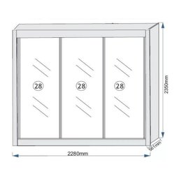 Guarda Roupa Casal 3 Portas Espelhadas 6 Gavetas Espelhada Braga Móveis Europa - 4