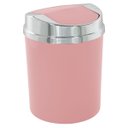 Ver imagem 1 de Lixeira 5 Litros Basculante Prata Cromada Wp Connect - Rosa Claro