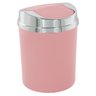Lixeira 5 Litros Basculante Prata Cromada Wp Connect - Rosa Claro - 1