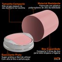 Ver imagem 2 de Lixeira 5 Litros Basculante Prata Cromada Wp Connect - Rosa Claro
