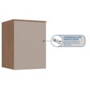 Ver imagem 4 de Módulo Aéreo 1 Porta Requinte+ 100% MDF Marrom/Macadâmia/Duna Line