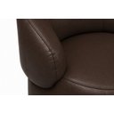 Ver imagem 4 de Poltrona Giratória em Couro Moderna e Sofisticada Livintus Leather