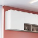 Ver imagem 3 de Módulo Aéreo 1 Porta Requinte+ 100% MDF Branco/Line
