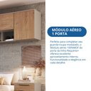 Ver imagem 5 de Módulo Aéreo 1 Porta Requinte+ 100% MDF Cinza/Duna Line/Macadâmia