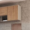 Ver imagem 3 de Módulo Aéreo 1 Porta Requinte+ 100% MDF Cinza/Duna Line/Macadâmia
