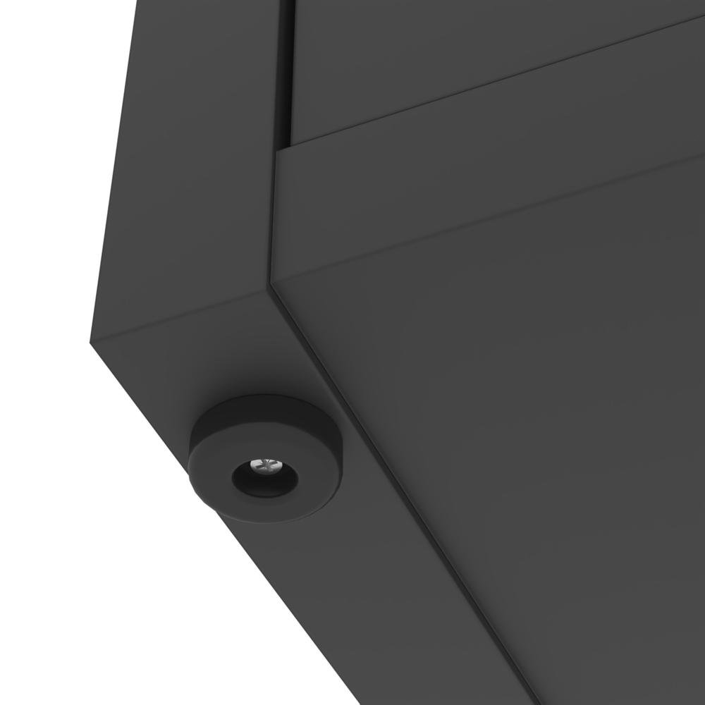Conjunto de Escritório Smart 2 Livreiro e 3 Mesas 90cm - Preto e Cedro - 7