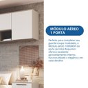 Ver imagem 5 de Módulo Aéreo 1 Porta Requinte+ 100% MDF Cinza/Duna Line/Branco