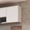 Ver imagem 3 de Módulo Aéreo 1 Porta Requinte+ 100% MDF Cinza/Duna Line/Branco