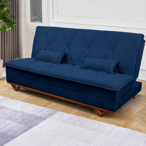 Sofá Cama Estoril 1,90m Suede Velut - King House