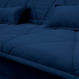 Sofá Cama Estoril 1,90m Suede Velut - King House - 5