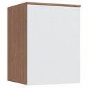 Ver imagem 1 de Módulo Aéreo 1 Porta Requinte+ 100% MDF Marrom/Macadâmia/Branco Line